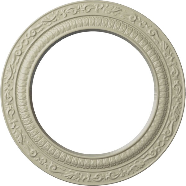 Ekena Millwork Andrea Ceiling Medallion (Fits Canopies up to 8"), Hand-Painted Clear Yellow, 12"OD x 8"ID x 1/2"P CM12ADCYF - main